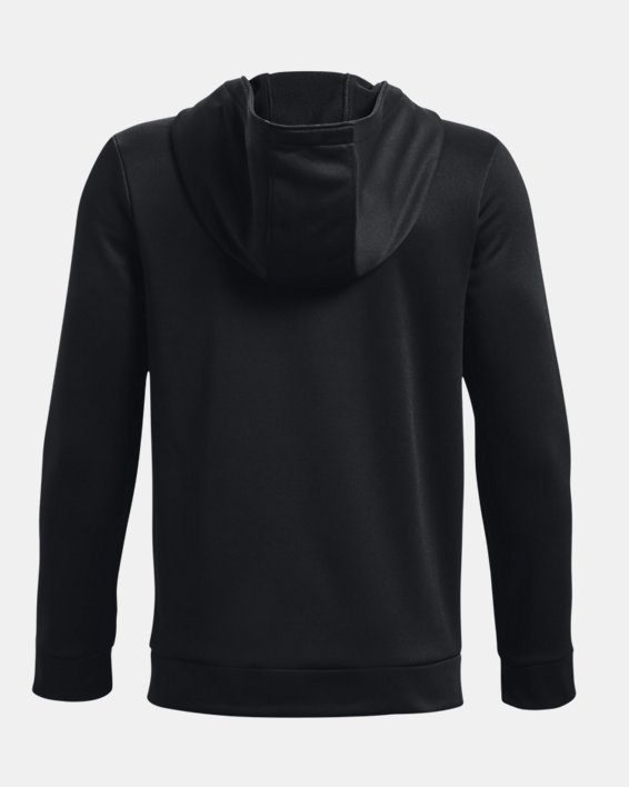 Boys' Armour Fleece® Full-Zip, Black, pdpMainDesktop image number 1